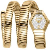 Just Cavalli Women's Snake 316L Stainless Steel Watch in Gold