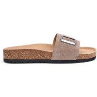 Hotter Women's 'Sora' Slip-On Mules in Medium Beige | Size: 6