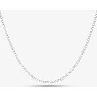 T.H.Baker Women's Silver 32 Inch Fine Curb Chain GK-N2517 | Size: 18 inches
