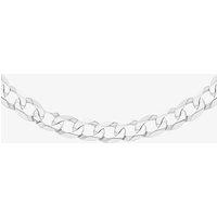 T.H.Baker Women's Sterling Silver 20 Inch Flat Curb Chain Necklace 8.13.6365 | Size: 18 inches