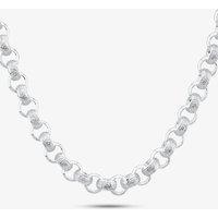 T.H.Baker Women's Silver 20 Inch Patterned Belcher Chain HLRB-900-AG-20 | Size: 18 inches