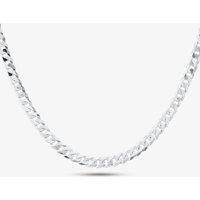 T.H.Baker Women's Silver 20 Inch Flat Curb Chain SBUF-510-AG-20 | Size: 18 inches