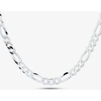 T.H.Baker Women's Silver 20 Inch Figaro Chain SFFP-810-AG-20 | Size: 18 inches