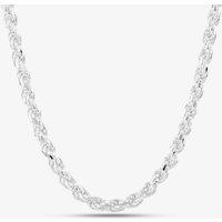 T.H.Baker Women's Sterling Silver 20 Inch Thick Rope Chain SDCR-560-AG-20 | Size: 18 inches