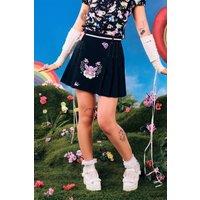 Hell Bunny Women's Care Bears Collaboration Spring Summer Cheer Bear Black Mini Skirt | Size: Large