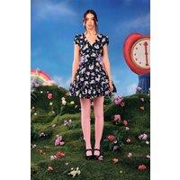 Hell Bunny Women's Care Bears Collaboration Spring Summer Printed Roxi Mini Dress Black