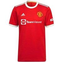 Manchester United FC Men's Mens Man Utd 2021 2022 Home Shirt in Red | Size: Large