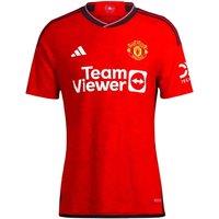 Manchester United FC Men's Mens 2023 2024 Man Utd Authentic Home Shirt in Red | Size: Small