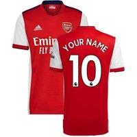 Arsenal FC Men's Mens 2021 2022 Home Shirt Your Name in Red | Size: 2XL
