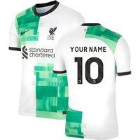 Liverpool FC Men's Mens 2023 2024 Away Shirt Your Name in White | Size: XL