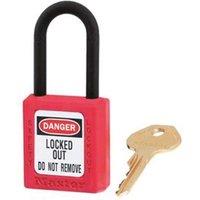 Master Lock Lockout Padlock _ 38Mm Body & 6Mm Composite Nylon Shackle in Red