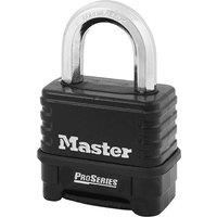 Master Lock Proseries Die-Cast Zinc Body 4 Digit Padlock 57Mm in Black