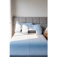 Living and Home Cooling Pillow Insert for Back Stomach and Side Sleepers in Blue | Size: Double