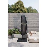 Living and Home 72cmW x 210cmHWaterproof Cantilever Parasol Cover with Zipper and Rod in Black | Size: 72 cmW x 210 cmH