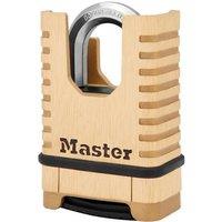 Master Lock Excell Closed Shackle Brass Combination 58mm Padlock in Silver