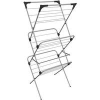 Vileda Sprint 3 Tier Foldable Clothes Airer 15m Fh159127 Silver
