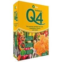 Vitax Q4 All-Purpose Pelleted Fertiliser 2.5kg - Plants, Roses, Fruit, Fl in Yellow