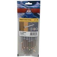 JCP CONSTRUCTION PRODUCTS Nylon Frame Fixings ZYP - 10 x 120mm - Box of 30 in Blue
