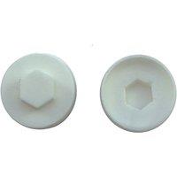 JCP CONSTRUCTION PRODUCTS White Cover Caps - 16mm - Box of 1000