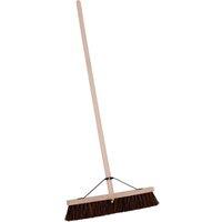 Charles Bentley 18" Coco Broom Garden Maintenance in Natural