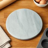 Orsina Black & Gold Marble Round Chopping Board, Non-Slip Marble Chopping Board, Easy to Clean Black Board in White