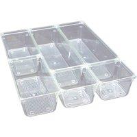 St Helens 6 Piece Drawer Organiser in Clear