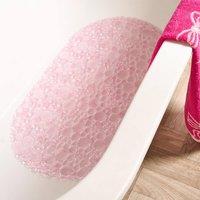 OHS PVC Shower Mat Non-Slip Bathroom Accessories Anti Mould Mats in Pink
