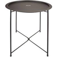 VFM e-Store Collapsible Table / Tray Round Side Table Strong Frame Black 46x52cm | Size: 46x52 cm