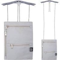 VFM e-Store Wallet RFID Neck Support Against Theft Security Pouch Holder in Grey