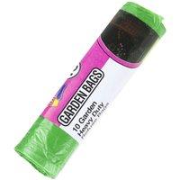 VFM e-Store Garden Bags Heavy Duty Pack of 10 Roll Refuse Waste in Green