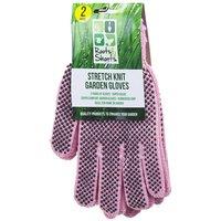 VFM e-Store Garden Gloves Rubber Dot Grip Strech Tools Accessories 2 One in Pink