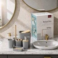 GAVENO CAVAILIA Isla 12 Pieces Bathroom Accessories Set in Grey