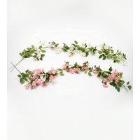 Homescapes Artificial Cherry Blossom Garland, Set of 2 180cm, Pink