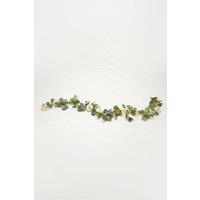 Homescapes Artificial Eucalyptus & Rose Garland in White
