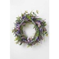 Homescapes Artificial Lavender Wreath, 40cm, Purple