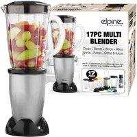 BARGAINS-GALORE 17pc Multi Blender Food Processor Juicer Smoothie Maker Kitchen Mixer in Grey
