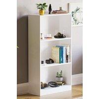Home Discount Vida Designs Cambridge 3 Tier Medium Bookcase Storage Space-saving in White