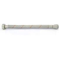 McAlpine Flexible Tap Connectors 15mm x 1/2" x 300mm in Silver