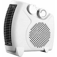 MANTRARAJ Electric Fan Heater with 2000W Power 2 Heat Settings Portable Fan Heater in White