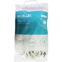 Securlec 4 Gang Extension Lead (UK Plug) in White