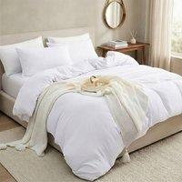 Pamposh Pre Washed Microfibre Duvet Cover Sets in White | Size: Single