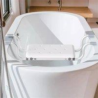SPETLEK Suspended Telescoping Bathtub Seat Bath Bench Board in White
