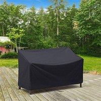Nordara Waterproof Garden Bench Cover 4 Seater Heavy Duty in Black