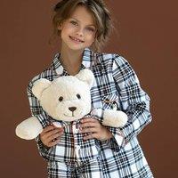 LunaMia Girl's Alle Pyjama Set with Matching Teddy Bear | Size: 8-9 Years