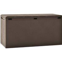 Berkfield Home Garden Storage Box Brown 114x47x60 cm | Size: 114 x 47 x 60 cm