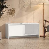 Berkfield Home TV Cabinet White 90x35x40 cm Engineered Wood | Size: 90 x 35 x 40 cm