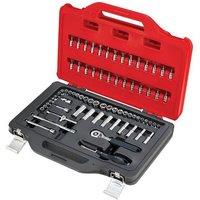Facom RL.151-EP72PB 72-Piece 1/4in Drive Socket Set in TWIN BOX Case, Met in Red