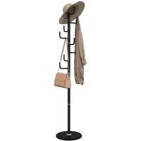 Berkfield Home Coat Stand Black 183 cm Powder-coated Iron