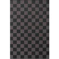 Ted Baker Flatweave Dorothy Indoor Outdoor Rug Checkerboard Design in Black | Size: 80 cm x 200 cm