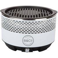 VFM e-Store White Smokeless BBQ Grill Alfresco